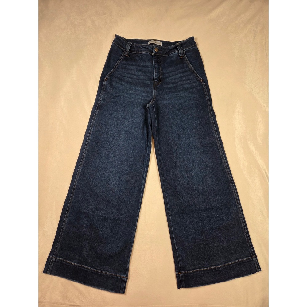 Flying Monkey High Rise Dark Wash Wide Leg Ankle Jeans Size 27